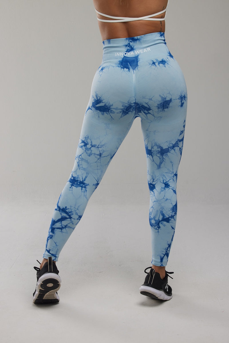 Blue Marble Scrunch Butt Leggings – innovawear