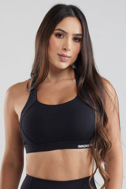 BLACK SPORTS BRA - ORIGIN COLLECTION