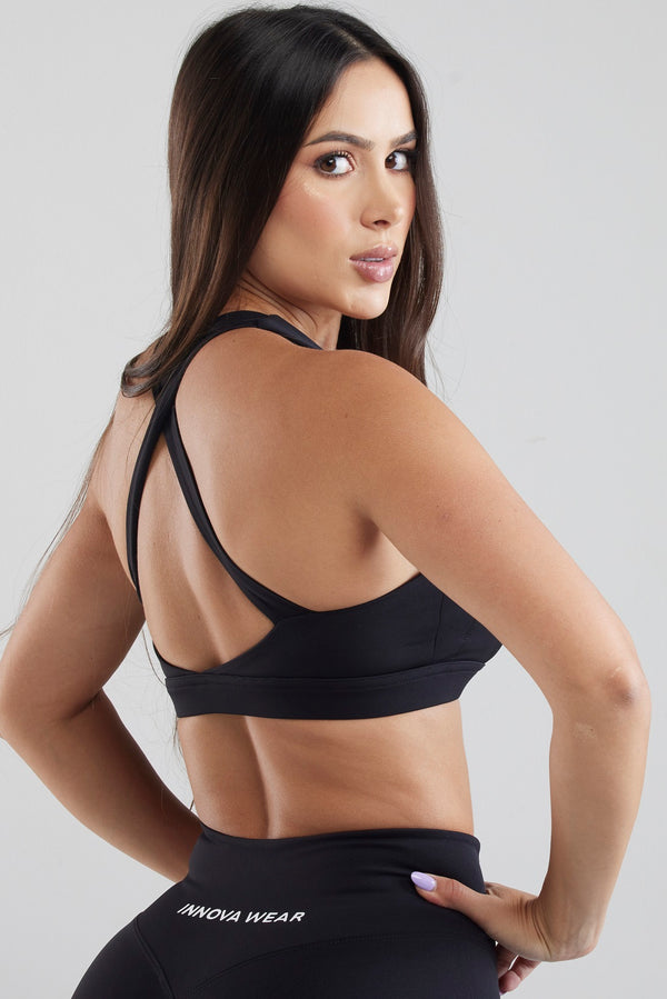 BLACK SPORTS BRA - ORIGIN COLLECTION