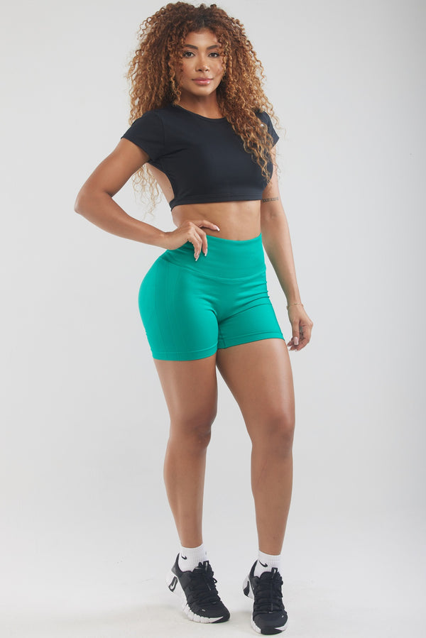 JADE Green Scrunch Butt Sculpting Shorts