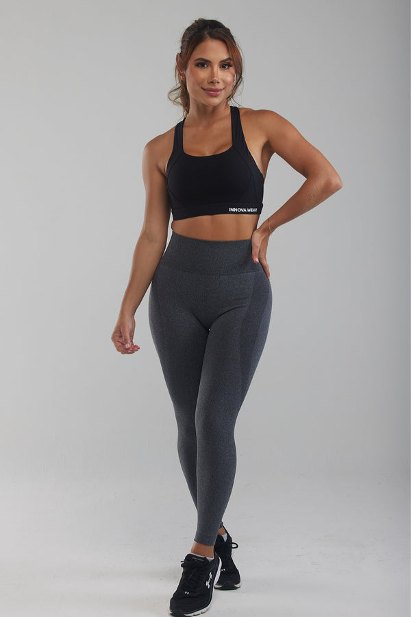 Legging sans couture gris