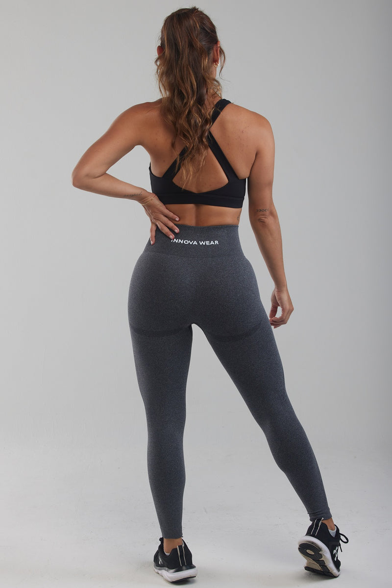 Legging sans couture gris