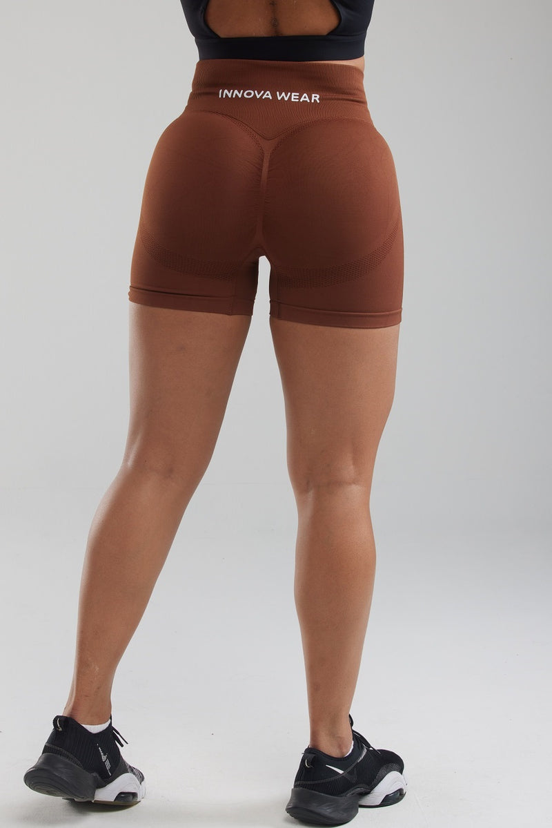 BROWN Scrunch Butt Sculpting Shorts – innovawear