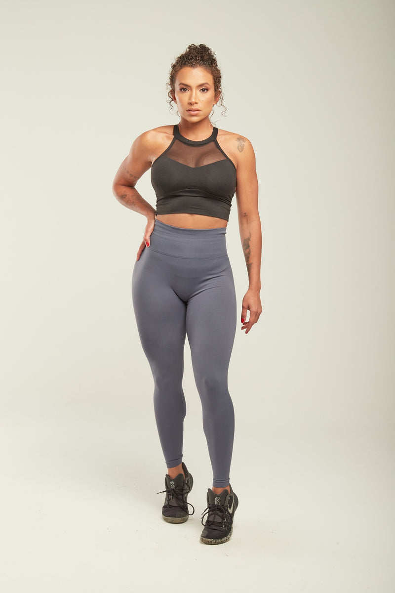 Scrunch Bum Leggings - Charcoal, Gym Clothing